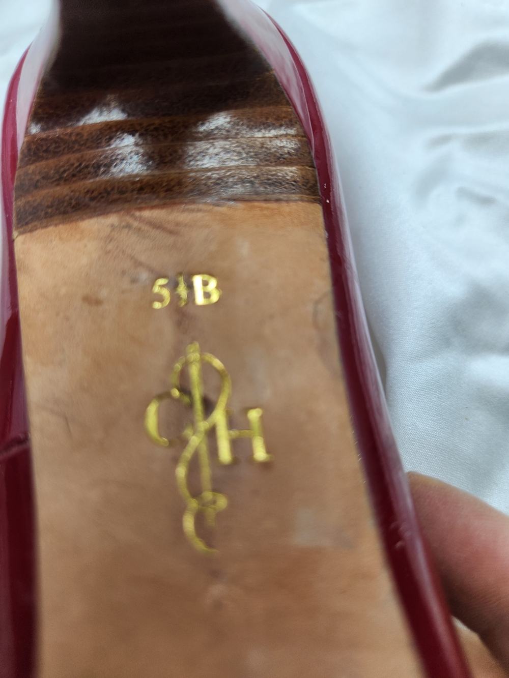 Cole Haan Red Patent Leather High Heel Pumps - Picture 8 of 8